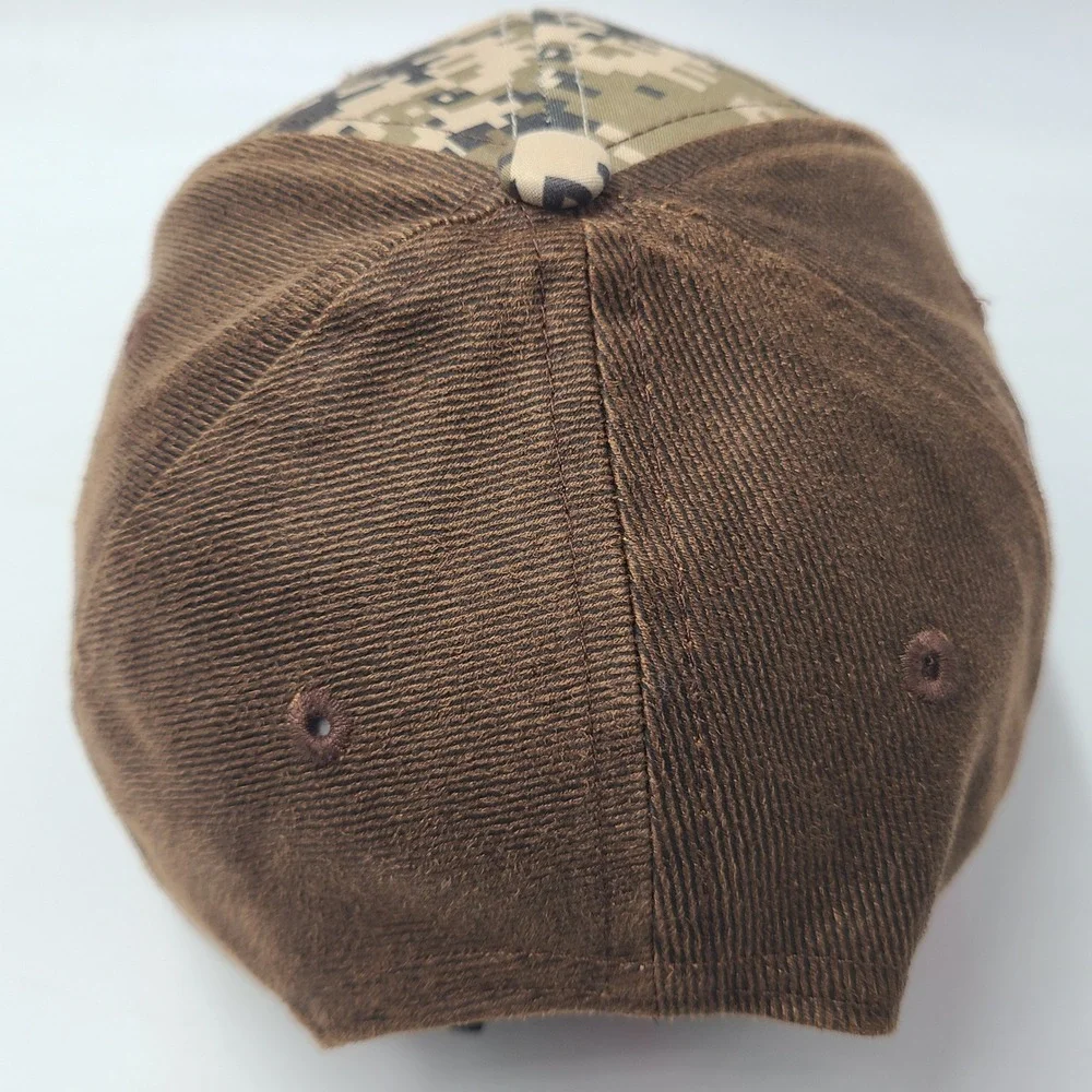 Ariat Hat Snapback Brown Digital Camo American Flag Patch Logo USA Outdoors‎ Men